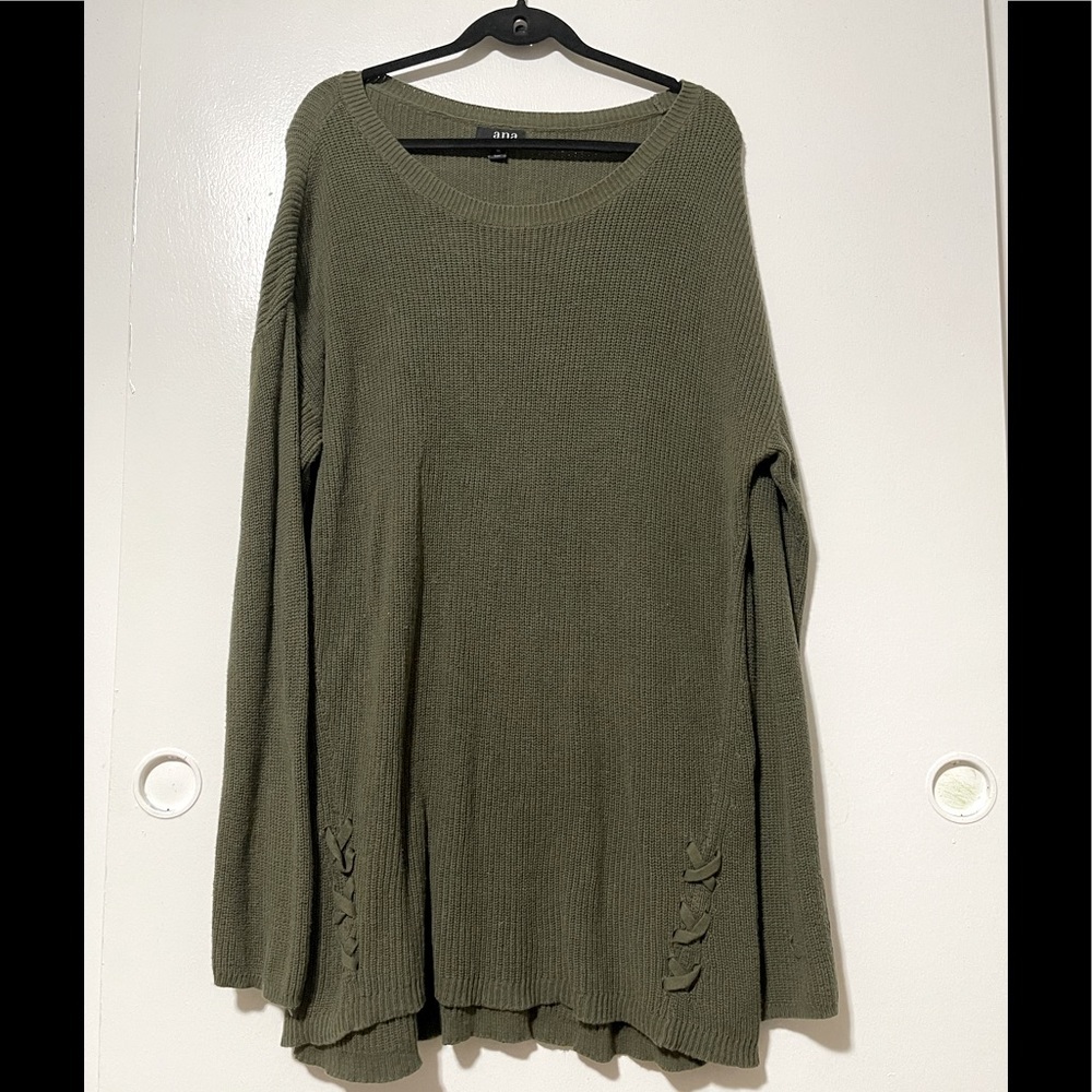 a.n.a olive green knit top
